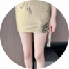 Printed camisole bottom wrap buttocks dress