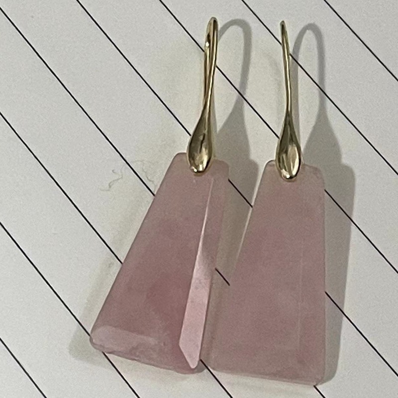 Simple Style Square Artificial Crystal Patchwork Women's Drop Earrings display picture 1