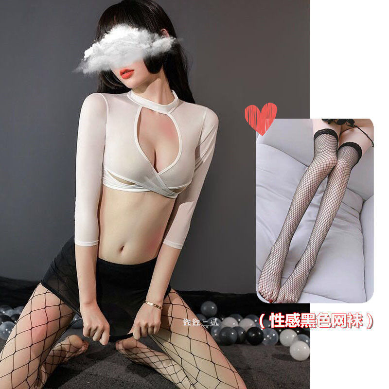 Dead Water sexy traje de lencería Sao ropa transparente medias SM sexy mono de extremo abierto Generación de cabello caliente