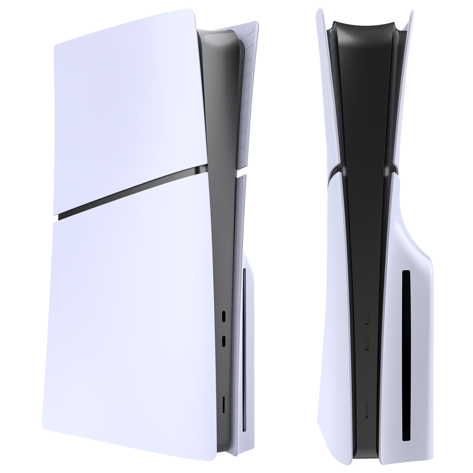 Exclusivo transfronterizo para PS5 Slim Carcasa de repuesto de fibra de carbono Funda protectora de consola de juegos Versión de unidad óptica digital desmontable