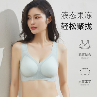Spring Traceless Underwear Ultra-thin Three-dimensional Jelly Strip Soft Support Bra Comfortable Breathable Anti-sagging Underwear