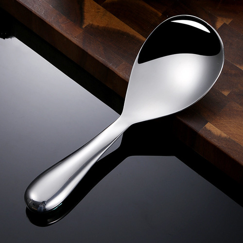 304 stainless steel rice spoon, exquisite large spoon for serving rice, household rice spoon, thickened non-stick rice spoon, serving spoon