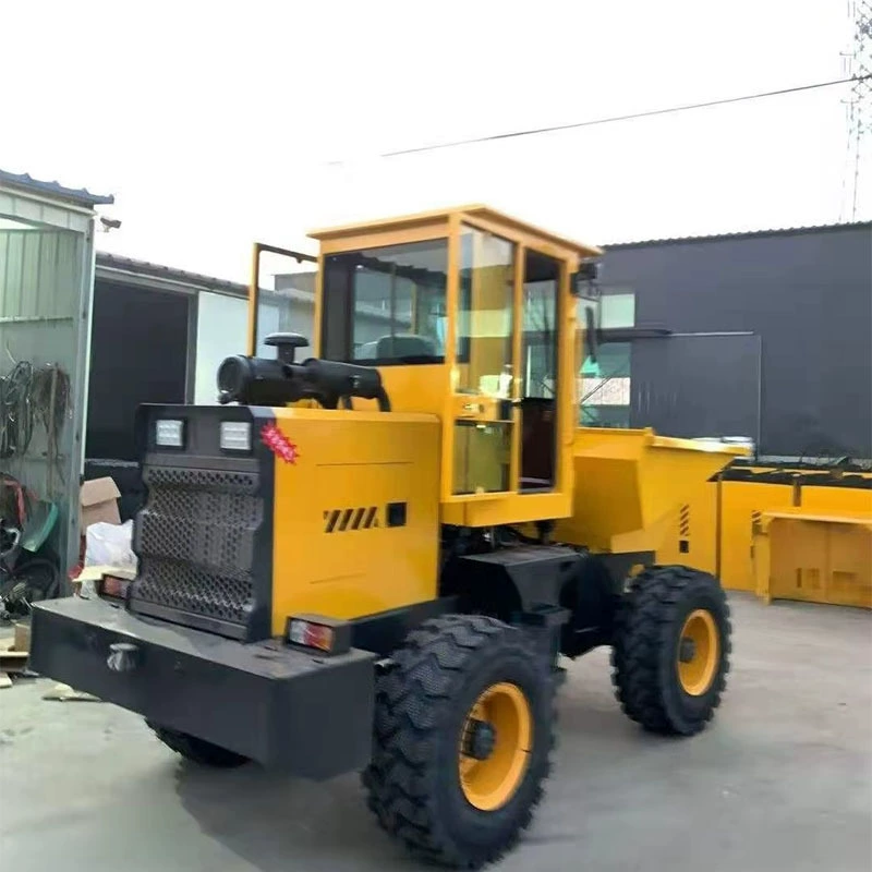 Прямая продажа инженерного четырехколесного самосвала грузоподъемностью 1 тонна, самосвала с опрокидывающимся ковшом мощностью 18 л.с., дизельного самосвала с передней разгрузкой.