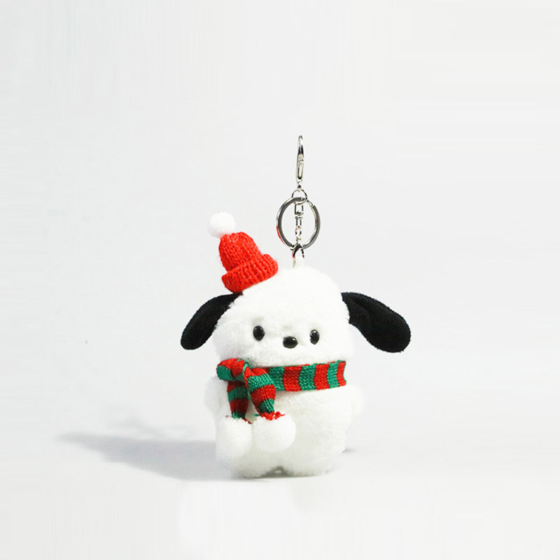 パチャ犬のぬいぐるみのキーホルダーのカバンのペンダントが精巧で可愛いです。
