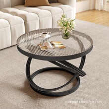 钢化玻璃小茶几北欧轻奢风奢意简约家用茶几卧室小型客厅茶几小型