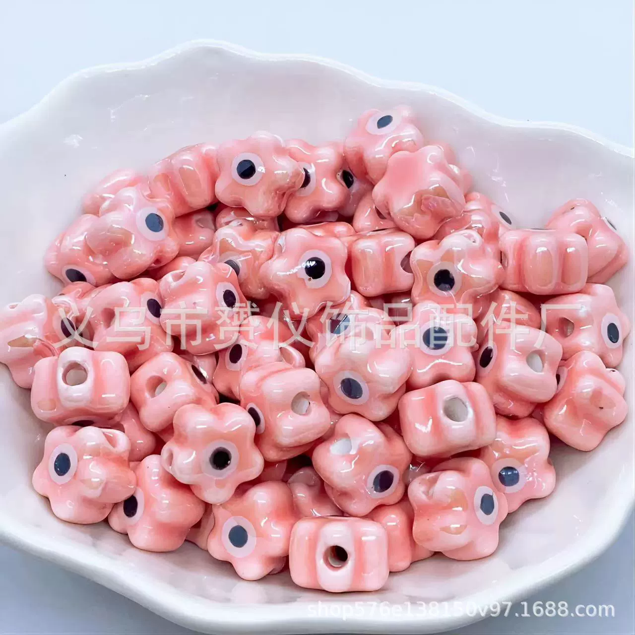 Разноцветные керамические бусины, браслет-bead ручной работы, аксессуар, аксессуары, ожерелье и браслет, цветочный, DIY, оптом