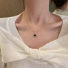 Double-sided chain, four-leaf clover