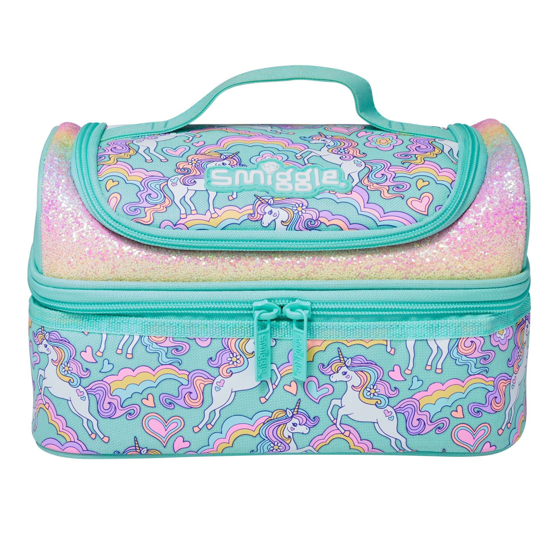 Australia smiggle doble capa Bento bolso caja de almuerzo niños de la escuela primaria BOLSA DE AISLAMIENTO impermeable bolsa de almuerzo grande