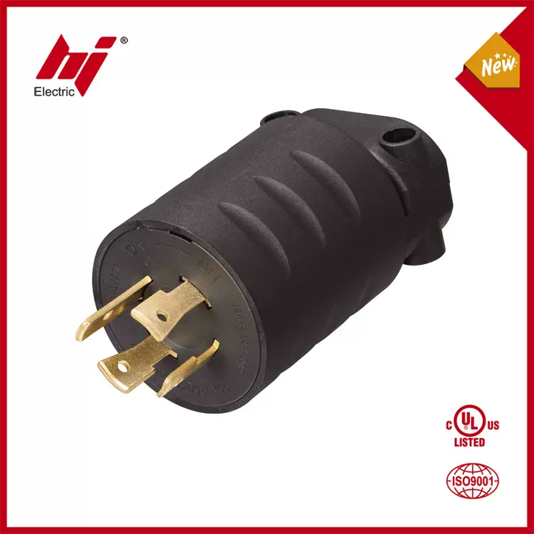NEMAL14-20P三相四线引挂式电源插头 美式美标美规发电机接线插头