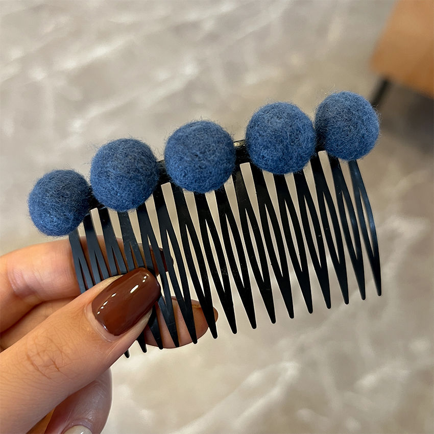 Estilo coreano peine de pelo insertar peine horquilla al por mayor cabeza trasera horquilla rota acabado artefacto flequillos horquilla lateral clip femenino