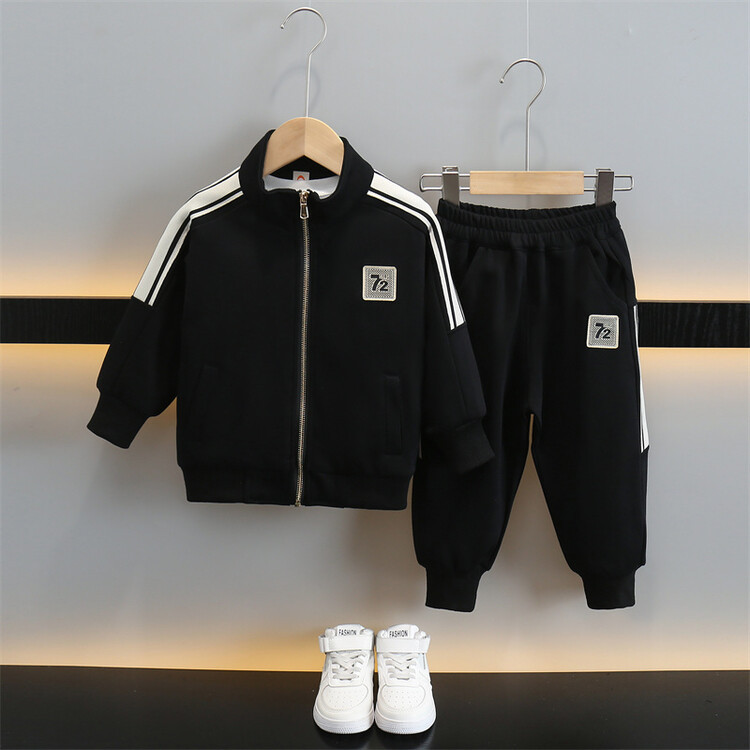 Drenge 72 2024 Forår Efterår Ny Smuk Trendy Cool todelt sæt til mellem og små elegant børnetøj_voghion.com