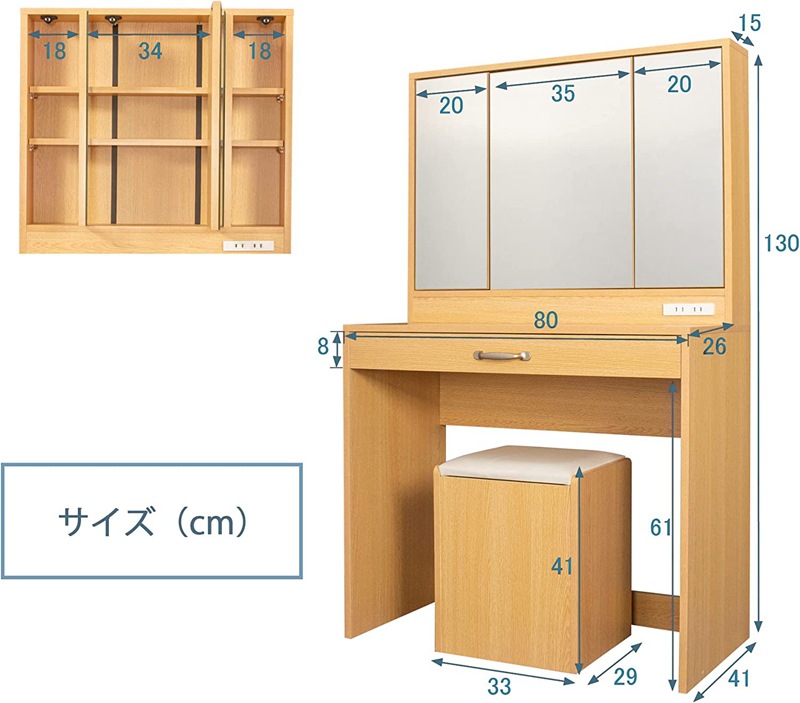 Moderno simple estilo de registro mesa de maquillaje dormitorio hogar pequeño apartamento pequeño espejo tocador gabinete de almacenamiento