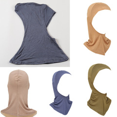 Cross-border hot selling Modal Arabian women's bottoming hat highly elastic mercerized cotton scarf integrated small cap MSL006