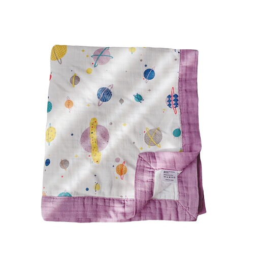 Four-layer bamboo cotton quilt type A newborn bag sheet baby blanket newborn baby bath towel cover quilt blanket