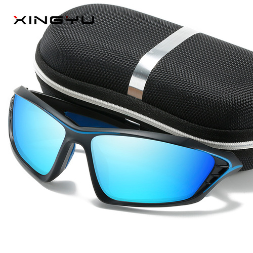 New men's polarized sunglasses, sports sunglasses XY409 colorful film driving glasses, fishing glasses, ski glasses