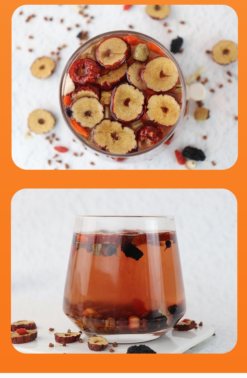 Sour Jujube Seed Lily Herbal Tea Suan Zao Ren Bai He Blend 450g Boxed Evening Tea preparation