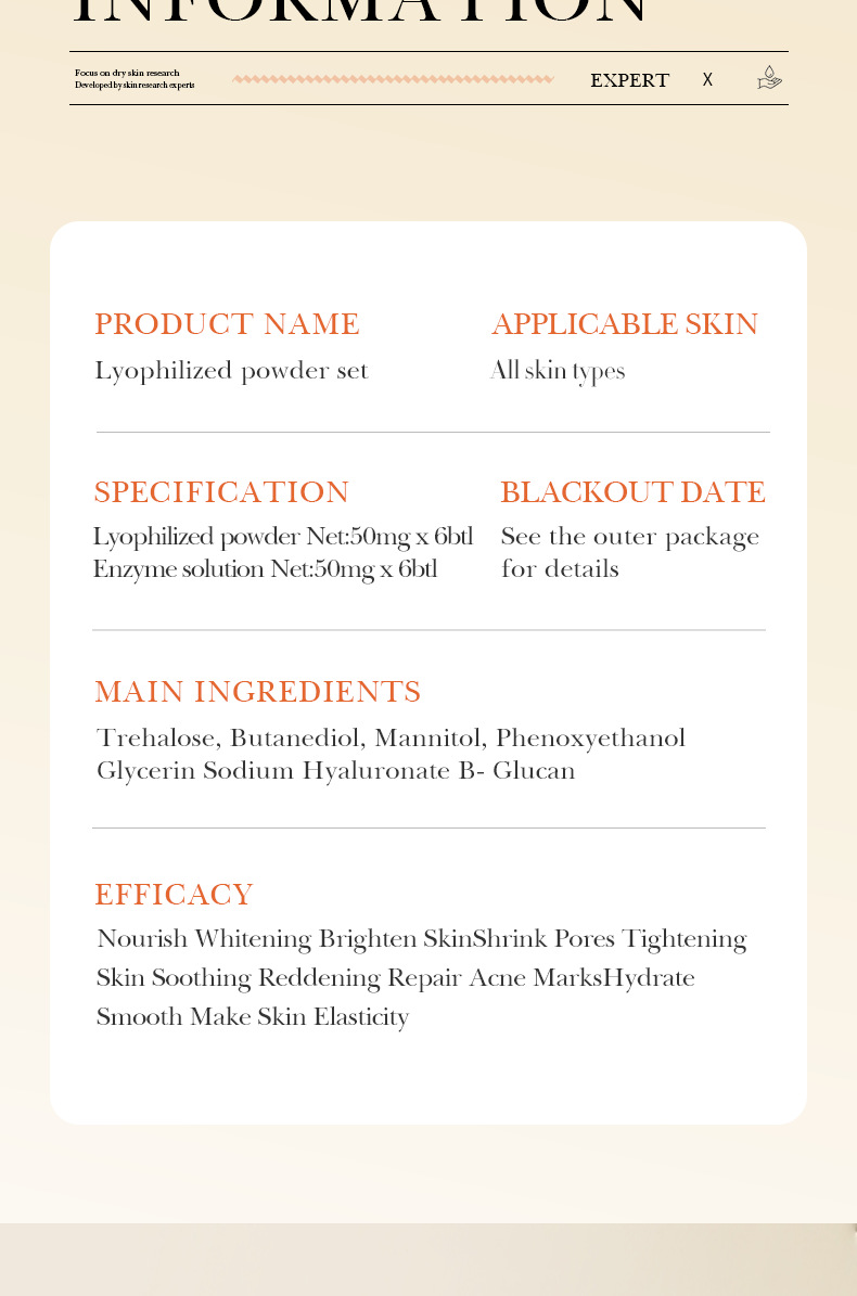 Repair BIOAOUA Oligopeptide Lyophilisiertes Puderset für empfindliche Haut, feuchtigkeitsspendend und glatt, Originalflüssigkeit_voghion.com