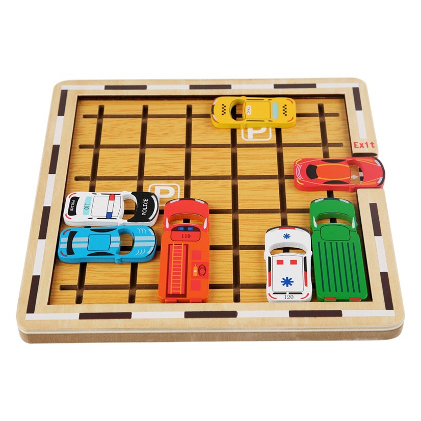 Coche de madera para niños saliendo del juego de la Biblioteca educación temprana desarrollo de inteligencia pensamiento lógico concentración revertir juguetes de almacenamiento