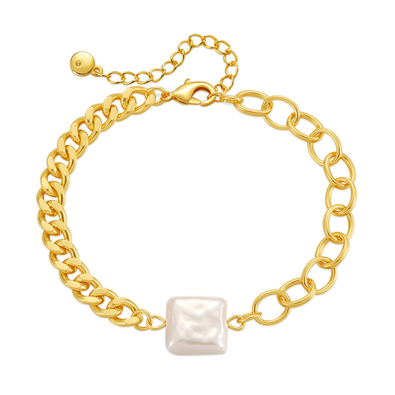 Simple Style Geometric Copper Plating Bracelets 1 Piece