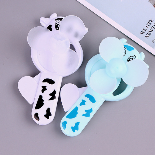 Cartoon hand-pressed hand-cranked small fan dormitory mini student portable hand-held small Internet celebrity children's fan