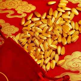 水贝黄金批发足金999投资收藏金瓜子3D硬金24k纯金婚庆创意礼物