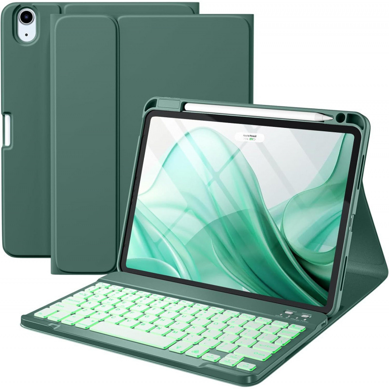 ipad10世代キーボードレザーケースipad9air611タブレット保護ケースair456右ペンスロットケースに適しています|undefined