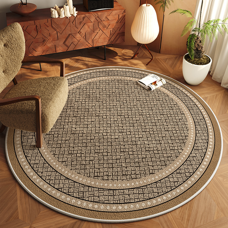 Alfombra de oficina redonda europea sala de estar sofá mesa de té mantas de estudio cojín de silla giratoria cojín de asiento de cama cojín de cama