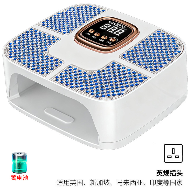 160W alta potencia manicure lámpara diámetro de alta calidad manicure luz de terapia de almacenamiento inteligente inducción manicure pegamento lámpara de horneado manicure