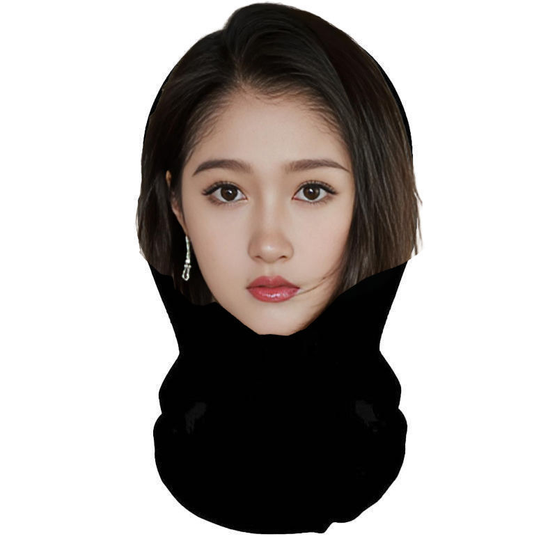 新款3D仿真人明星人脸装扮头套派对装饰面罩明星全脸搞笑网纱头套|undefined