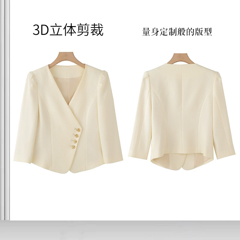 Spring summer short elite jacket, Chanel style, Chinese style, for teenagers