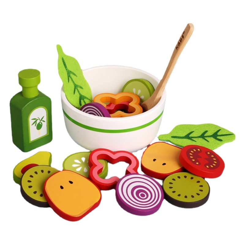 Bebé educación temprana magnética vegetal corte madera ingredientes niños simulación fruta corte jugar casa cocina Juguetes