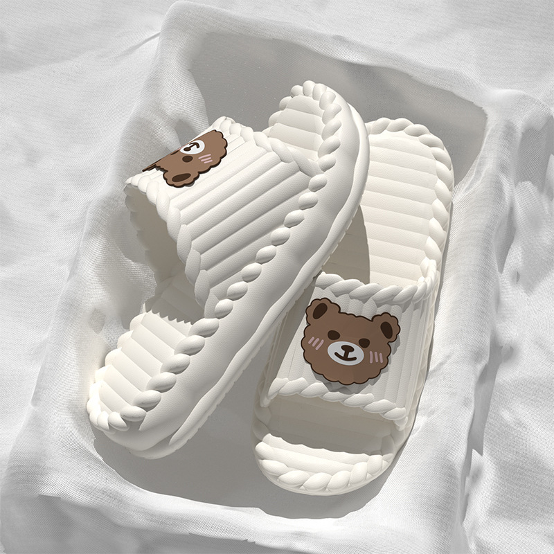 화이트 [곰신발 꽃액세서리]