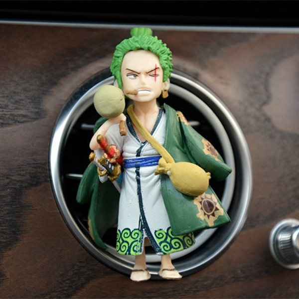 Una pieza de coche decoración hecha a mano accesorios de salida de aire dibujos animados Dibujos Animados Nika Luffy perfume TikTok caja ciega regalo