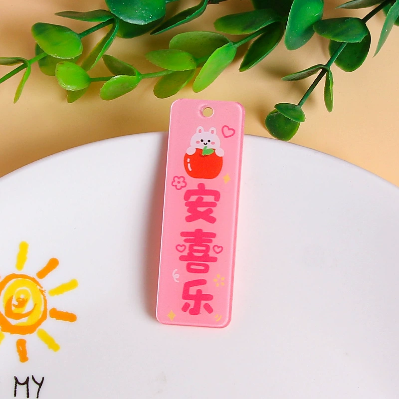 Double-sided acrylic accessories, bag decoration, car keys, accessory