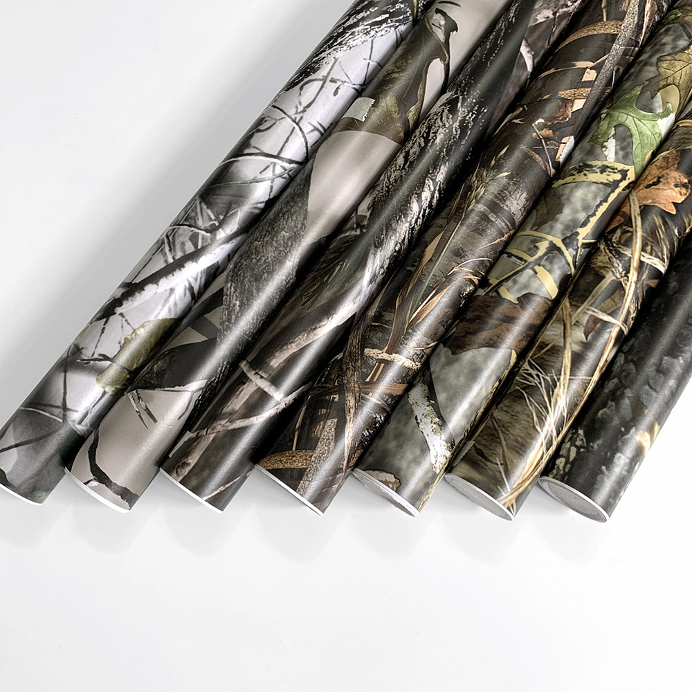 Cross-Border special for forest grass camouflage body color change film motorcycle mountain bike color change flower sticker
