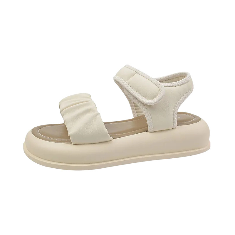 Deportivo sandalias romanas para mujeres de verano 2026 nuevo tipo de suela gruesa versátil suela suave no se cansa pies de vacaciones zapatos de playa