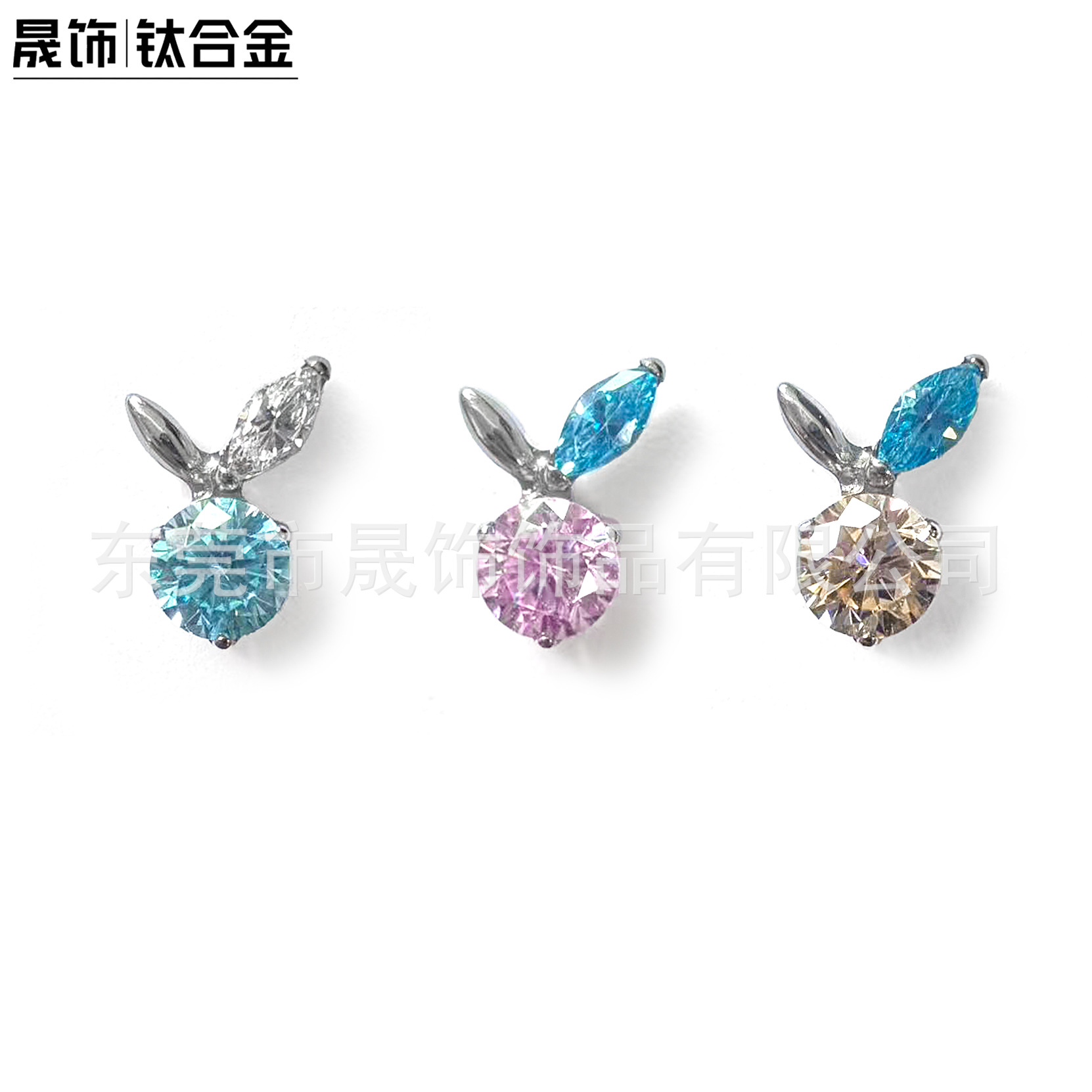 F136 Titanium Alloy 清新水果 Ear Stud Studded 5A圆 Zirconia Cubic Zirconia Helix Cartilage Stud G23 Titanium Internal Thread Piercing Jewelry