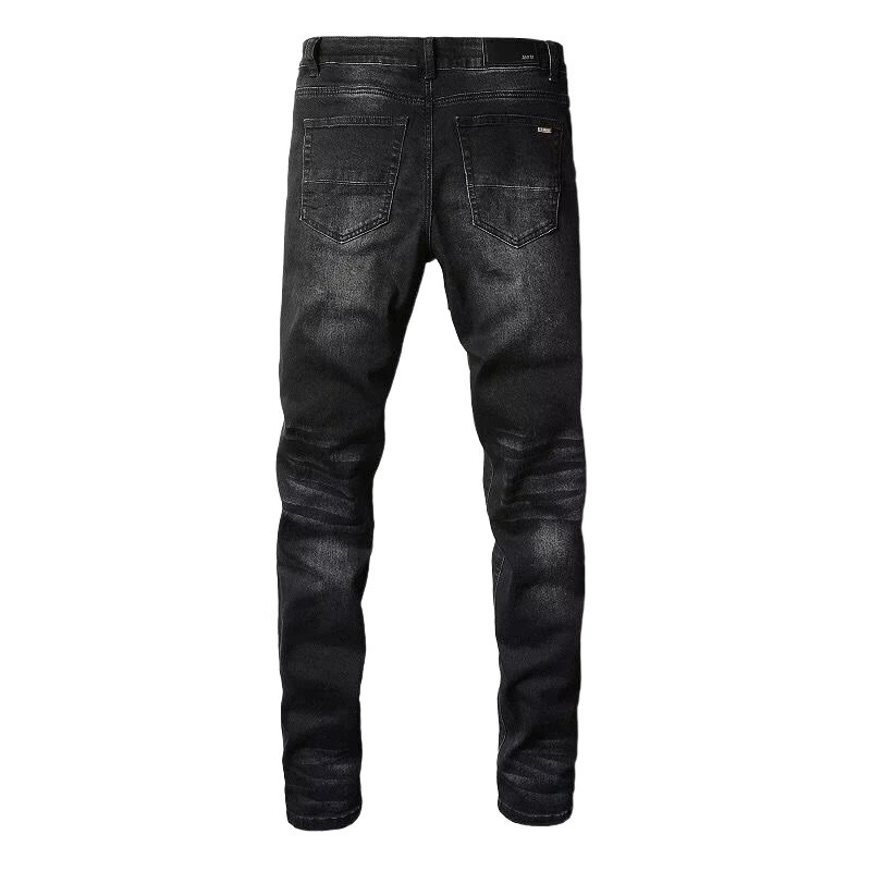 Брюки с молнией, джинсы в стиле хип-хоп, американский стиль, slim fit