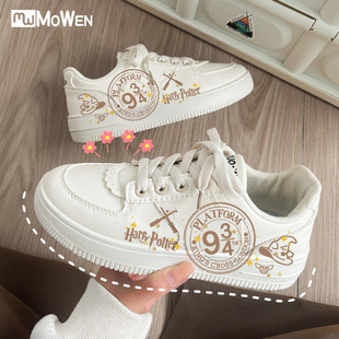 Harry Potter joint board shoes Graffiti Girl breathable shoes 22 new student summer all-match white shoes ins