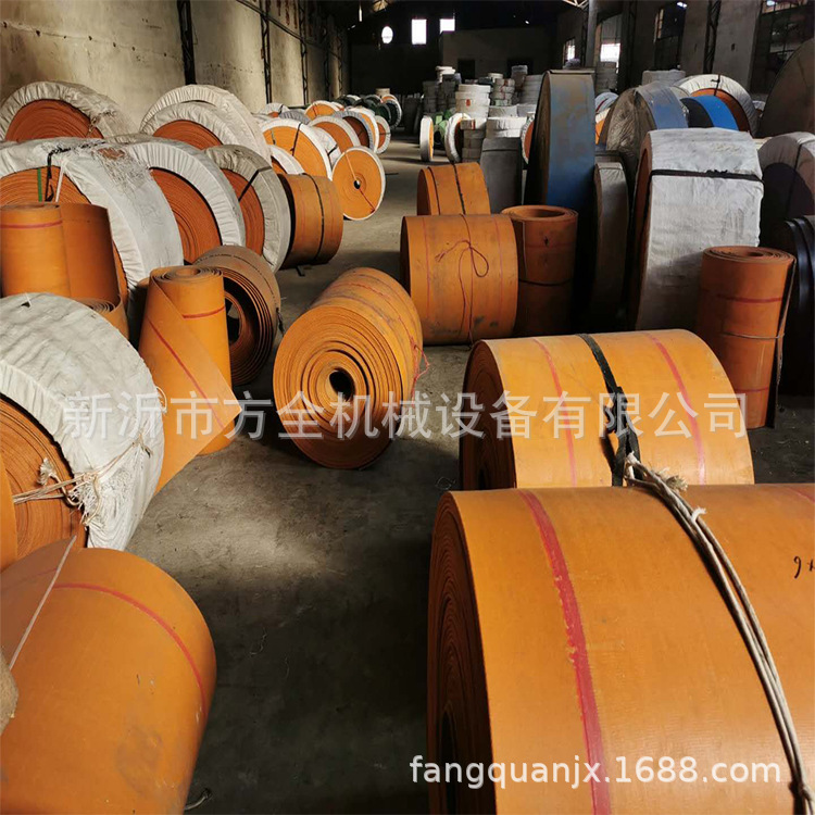 300*8mm帆布传送带_提升机黄色皮带 橡胶帆布带 平板带 厂家供应