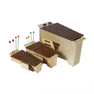 Металлофон Orff 16 нот деревянный корпус алюминиевые пластины
