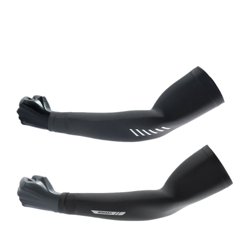 Summer Hot Sale Sun Protection Arm Sleeves, Extended Length Ice Silk Sleeves, UV Protection For Men, Suitable For Driving And Cycling_desvips.com