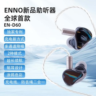 Cross-Border Private Model Popular Noise Reduction Sound Collector Sound Amplifier Ready-Made Long-Lasting Behind-The-Ear Hearing Aid for Deaf Elderly People