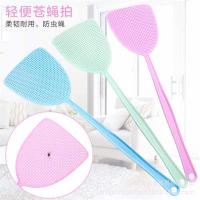 Colorful Long handle Large Plastic Fly-swatter Manual Mosquito Mosquito racket fly Beat Mosquito Manufactor