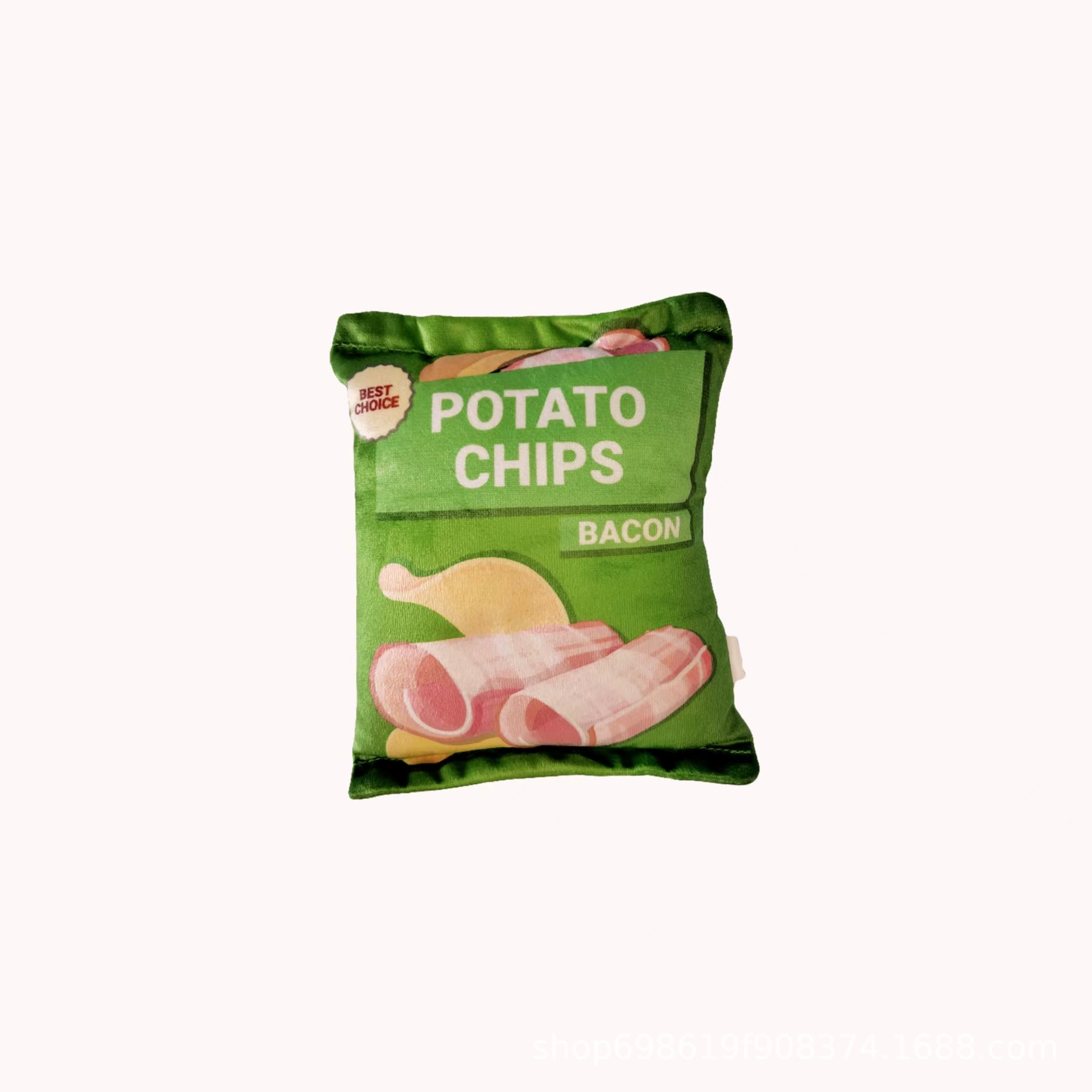 Мягкая плюшевая чипса картофельная игрушка, пищащая для животных, 17×14 см, assorted flavors