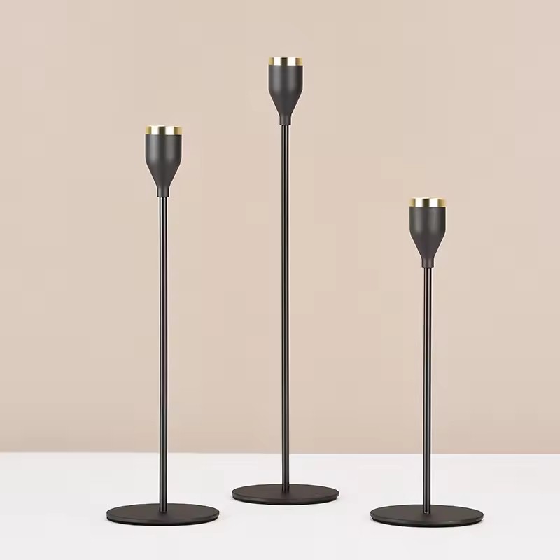 Candelaria europea de pie alto decoración de decoración