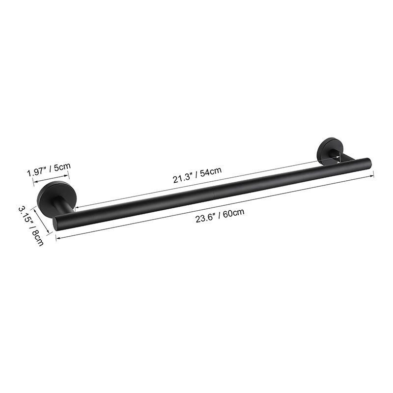 Baño transfronterizo Juego de colgantes de oro cepillado de acero inoxidable Barra de toalla Anillo de toalla Soporte de rollo de papel Gancho para ropa Kit de baño