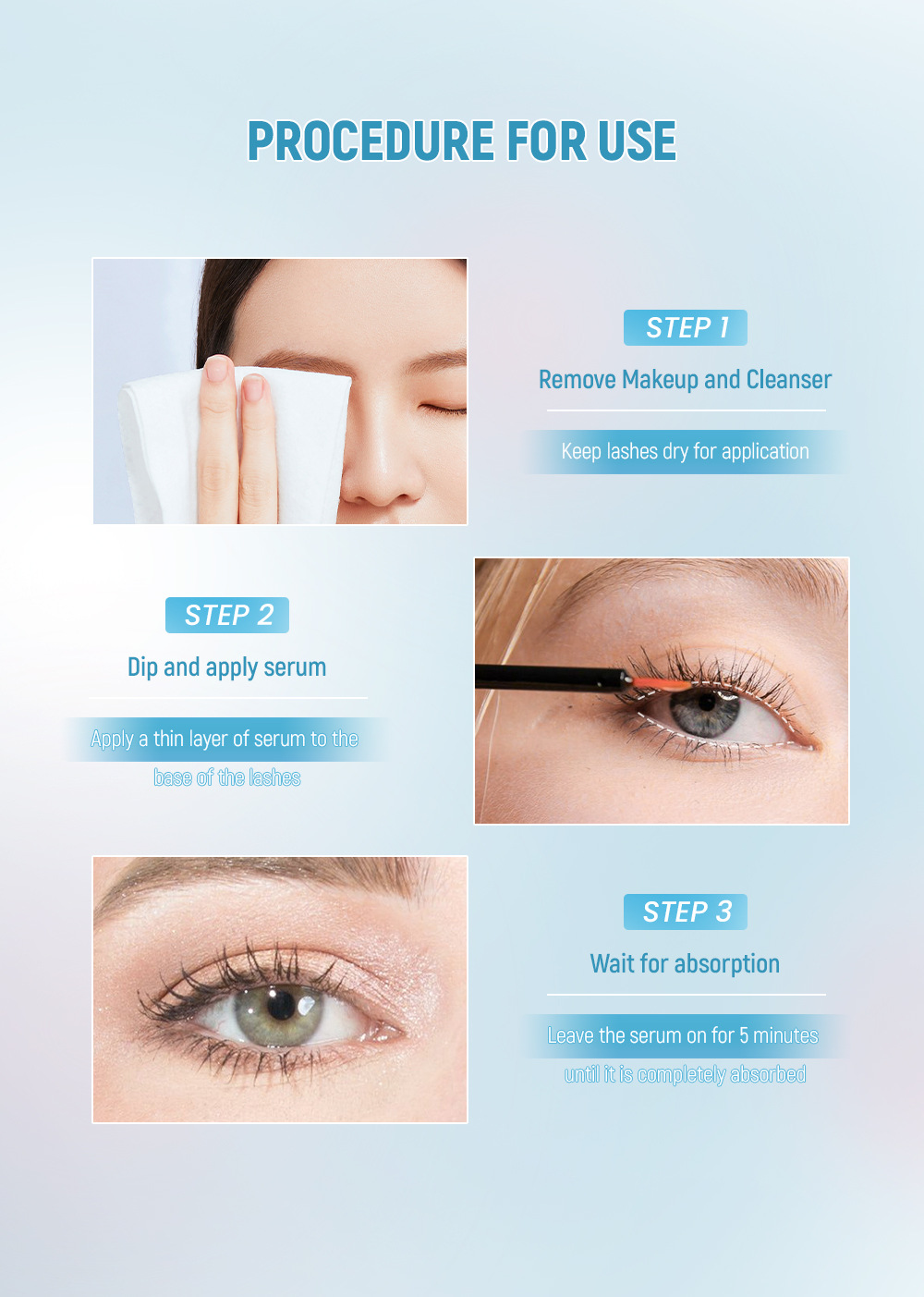 QIBEST Cross-border Best-selling Natural Slimming, Thickening, Curling eyelash and Eyebrow Care Liquid Makeup undefined