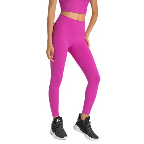 Shishi Zhihui's new ET double 6 Lycra antibacterial yoga pants for women without embarrassing lines and naked sense high-waisted belly-control fitness pants