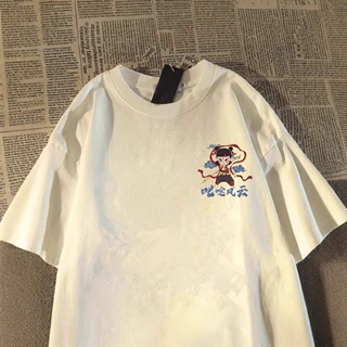 2025国潮夏宽松百搭短袖t恤男潮牌时尚休闲半袖上衣服潮流打底衫